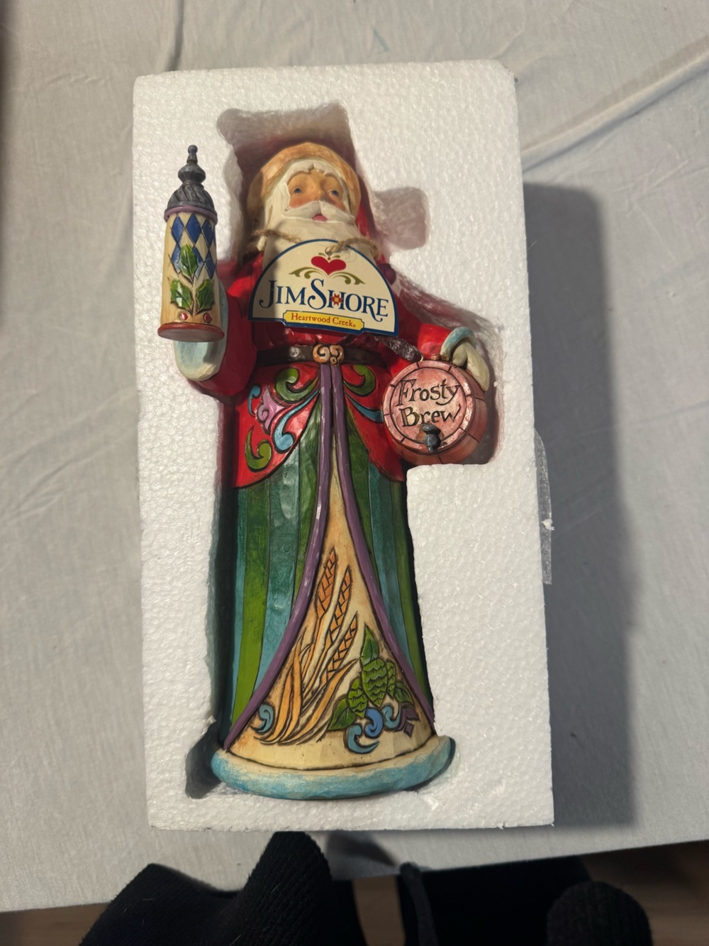 Jim Shore A Toast to Good Tidings Santa 4034360 Retired 2013 w/ Box